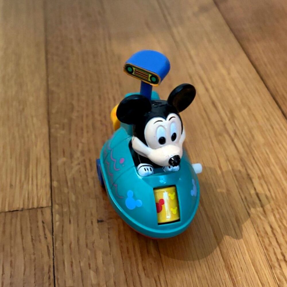 Disney Mickey Mouse Wind-Up Toy Car – Vintage Style Preschool Toy